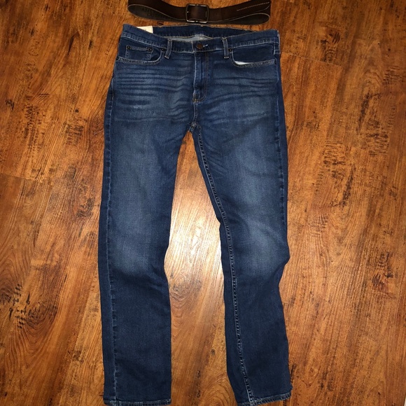 Hollister Other - Hollister Mens dark wash skinny jeans 36x34